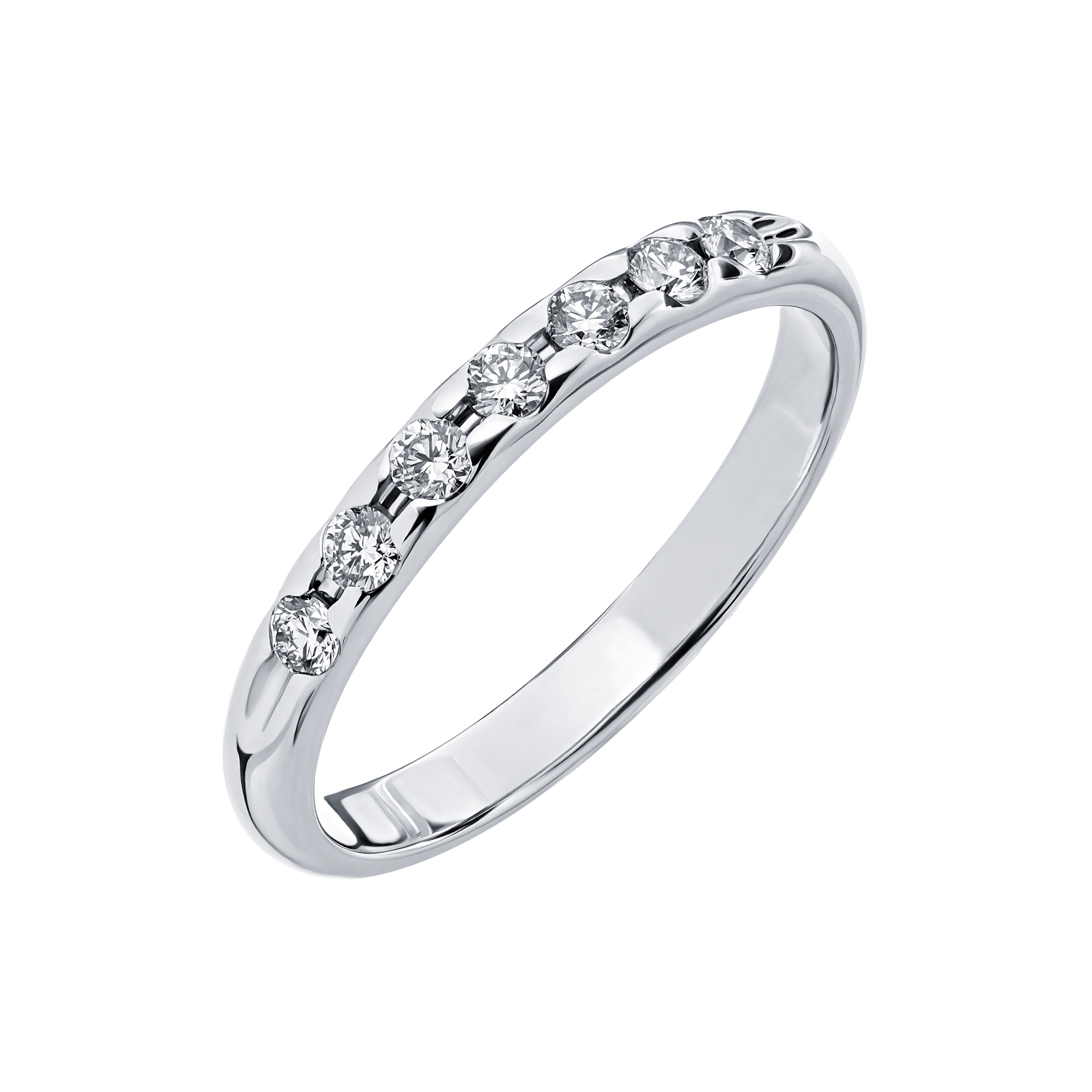Помолвочное кольцо из белого золота с бриллиантом 91373-I