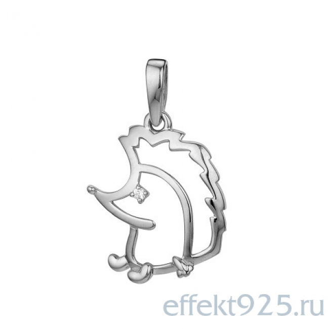 Подвес из серебра с фианитом Эффект с46-2298пф с46-2298пф