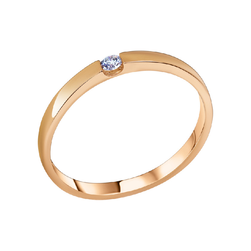 Обручальное кольцо из золота с бриллиантом Арина 1040651-11240 1040651-11240