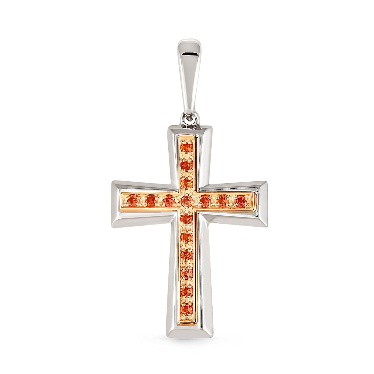 Золотой крест с сапфиром арт. 3-0232-1100 3-0232-1100