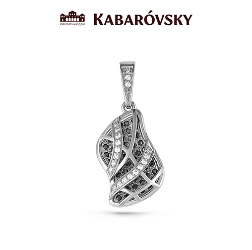 Подвес из серебра с фианитом и с шпинелем KABAROVSKY 13-088-0900 13-088-0900