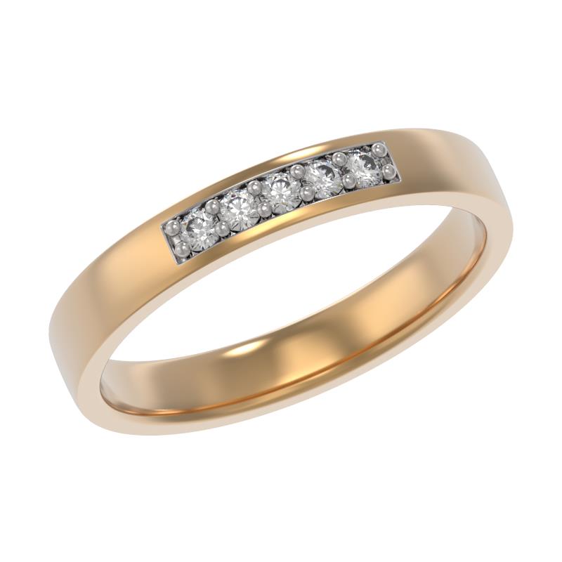 Обручальное кольцо из белого золота с бриллиантом Арина 1039221-21240 1039221-21240