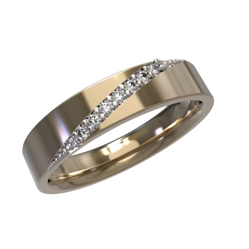 Обручальное кольцо из золота с бриллиантом Арина 1030751-11140 1030751-11140