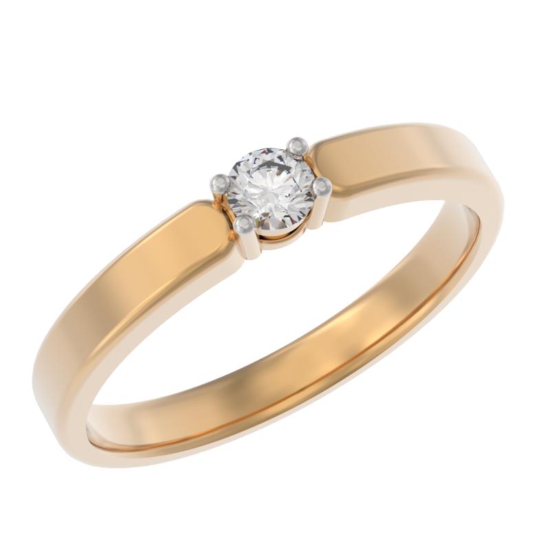 Обручальное кольцо из золота с бриллиантом Арина 1040391-11240 1040391-11240