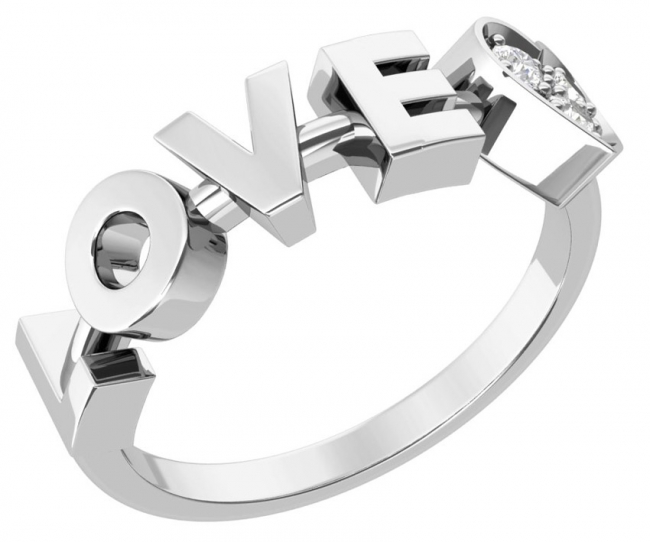 Серебряное кольцо с32-1488кф-16