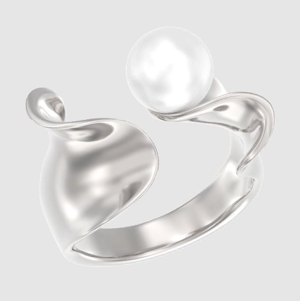 Кольцо из серебра с жемчугом Арина 1046381-01250-2s 1046381-01250-2s