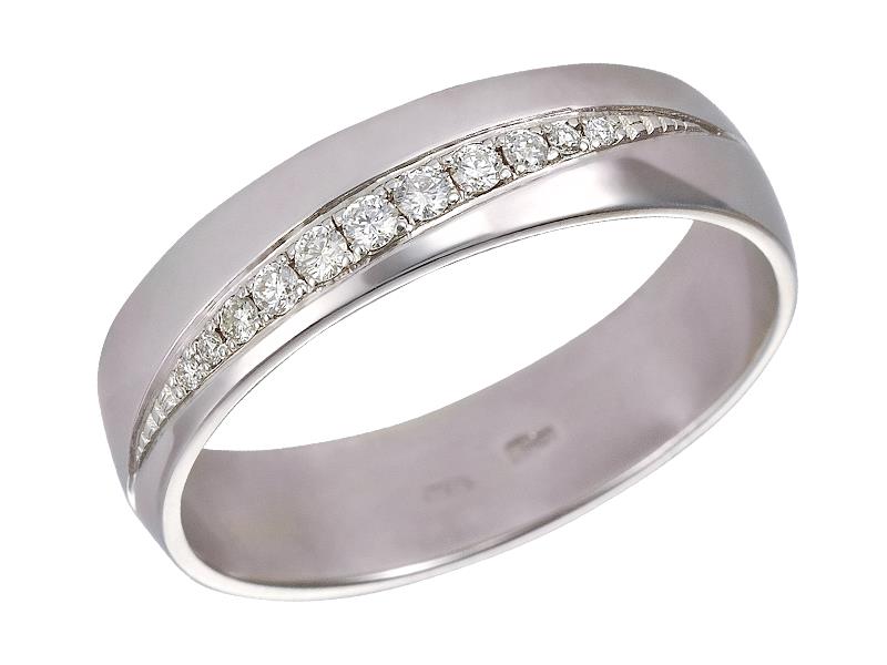 Обручальное кольцо из серебра с фианитом X9200177