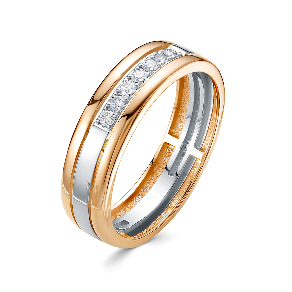Обручальное кольцо из золота с бриллиантом ЮК ЛЕТО 106-7120 106-7120