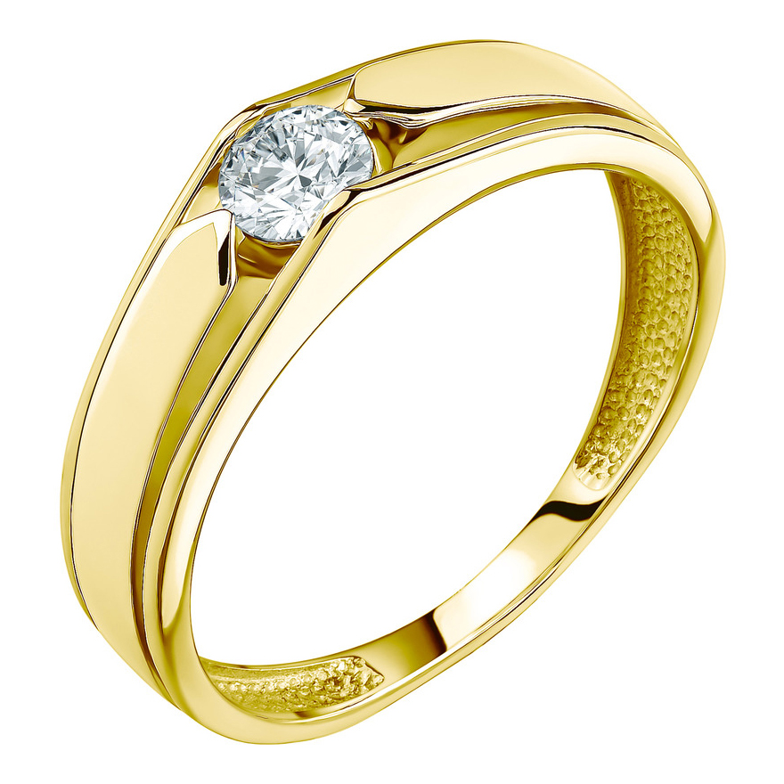 Кольцо из лимонного золота с фианитом Талант 20-20-0001-29690 20-20-0001-29690