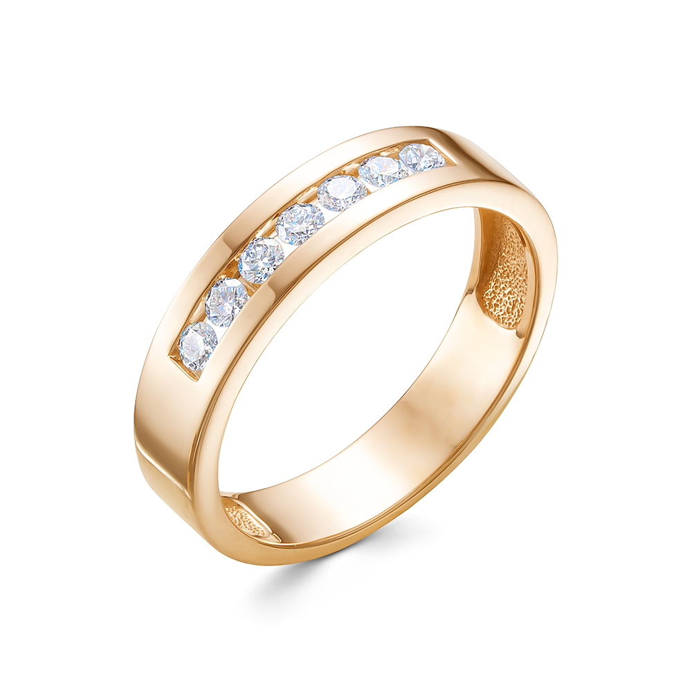 Обручальное кольцо из золота с бриллиантом ЮК ЛЕТО 402-1100 402-1100
