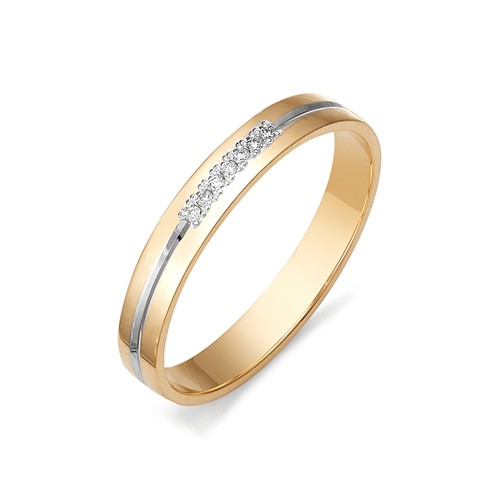 Обручальное кольцо из золота с бриллиантами т0134-120