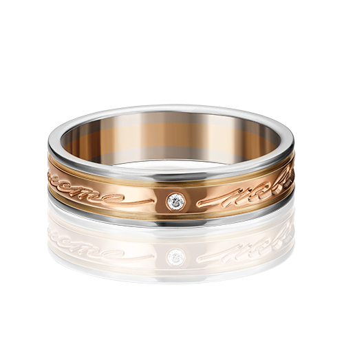 Обручальное кольцо из золота с фианитом 01-4037-00-401-1111-21