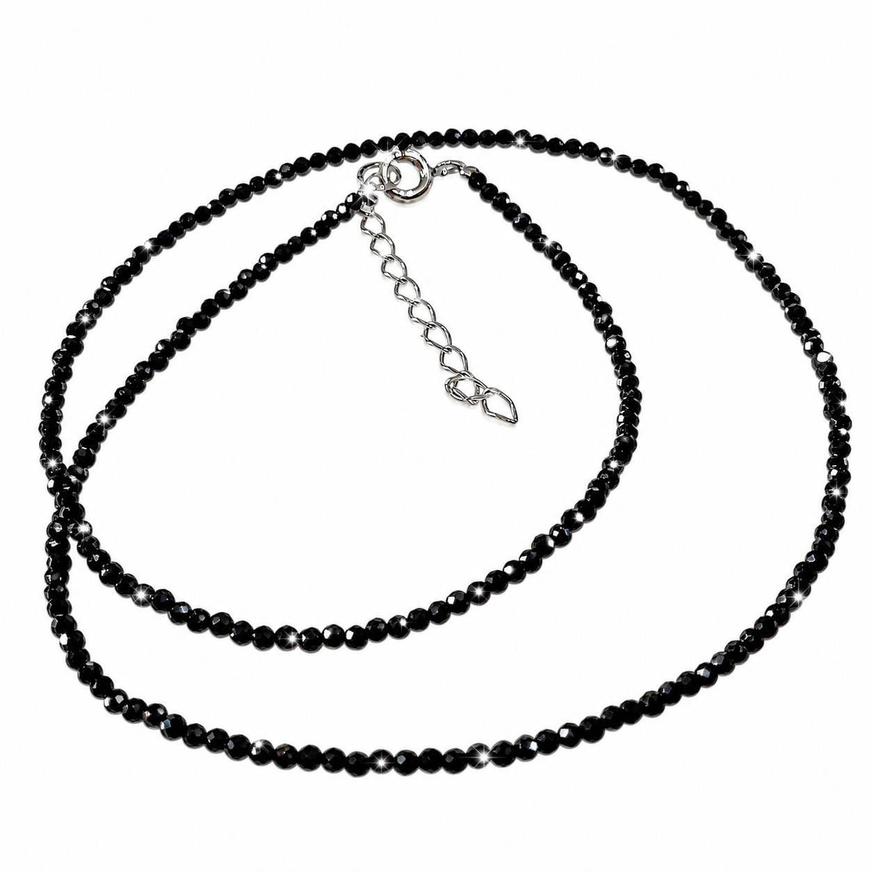 Бусы из серебра с шпинелем AVELOS кл-шп-120-с-43 кл-шп-120-с-43