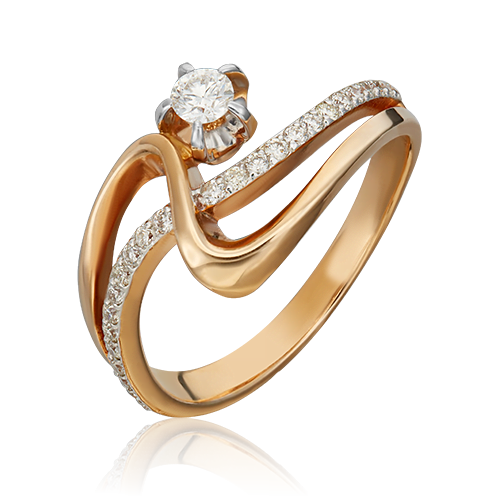 Золотое кольцо с бриллиантами 01-0005-00-101-1111-30