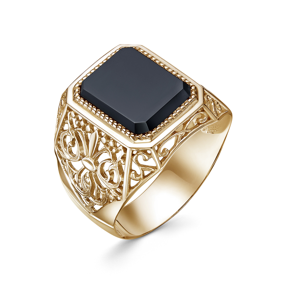 Печатка из золота с фианитом Маршал км-279/1 Печатка из золота с фианитом Маршал км-279/1 км-279/1