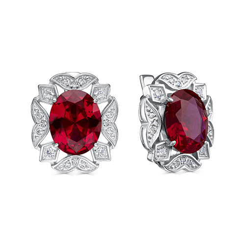 Серьги из серебра с фианитом KABAROVSKY 12-874-32700 12-874-32700