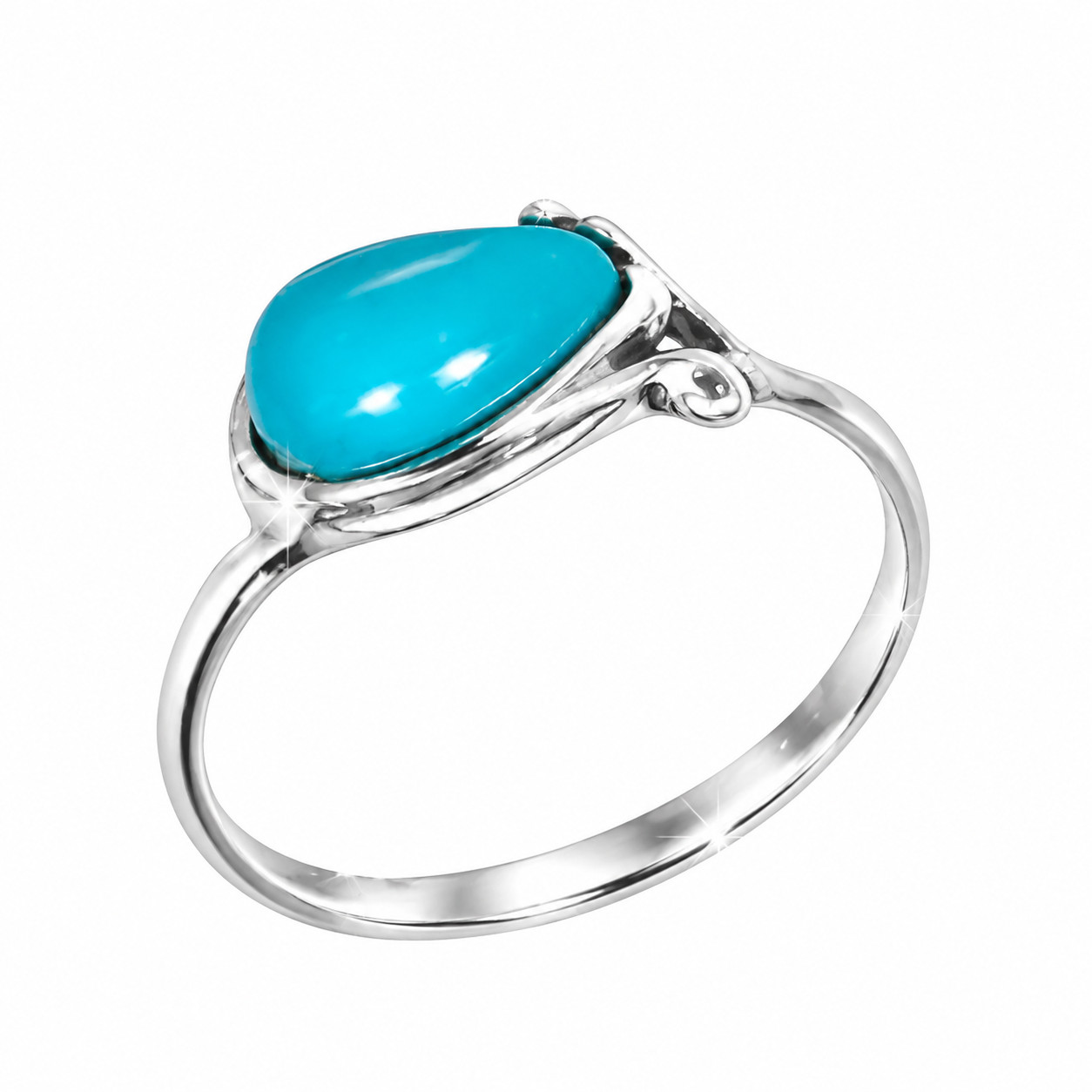 Кольцо из серебра с бирюзой Балтийское золото 81752095 81752095