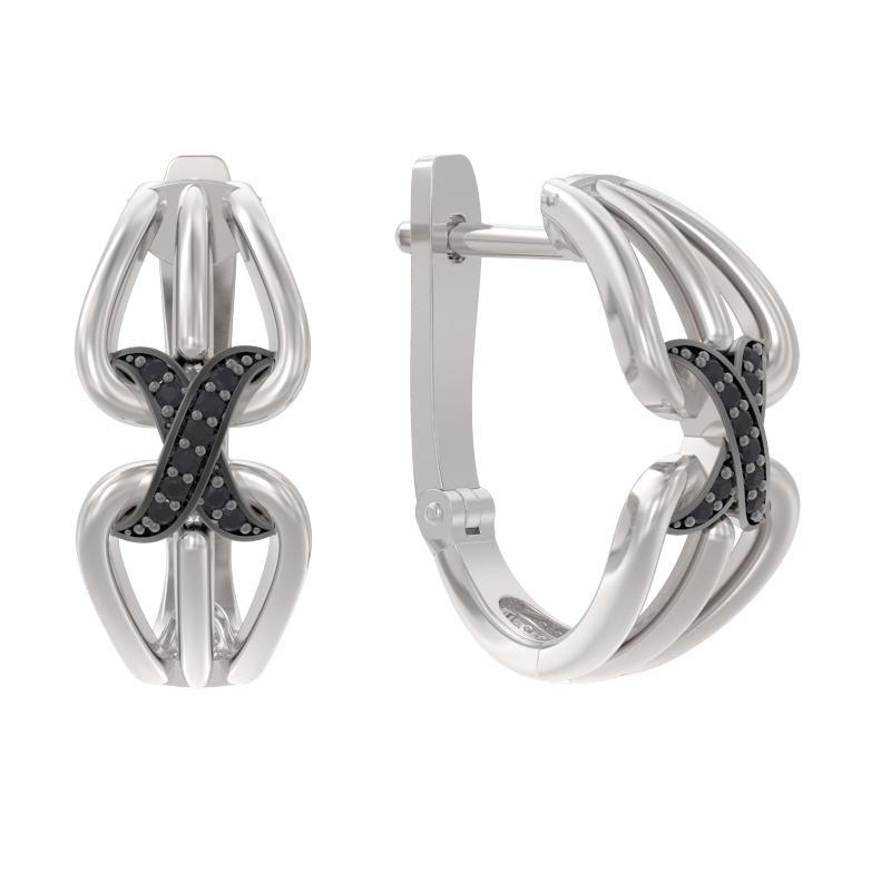 Серьги из серебра с шпинелем Арина 1056762-81110-s 1056762-81110-s