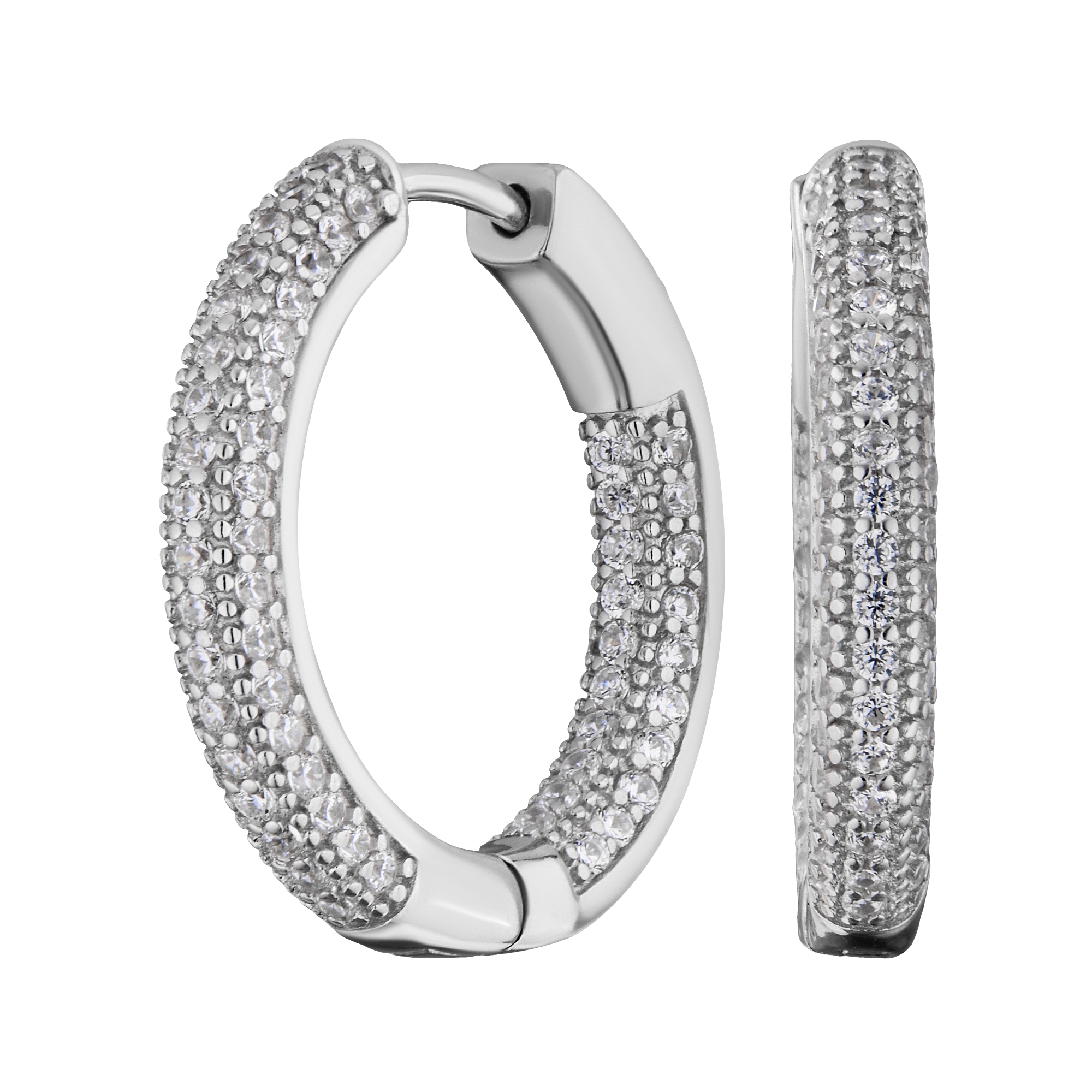 Серьги-конго из серебра Альфа-Карат 21210160/93 21210160/93