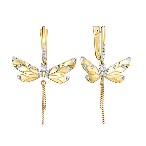 Серьги из серебра с фианитом KABAROVSKY 12-680-7931 12-680-7931