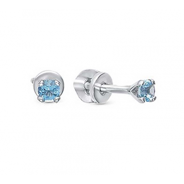 Серьги пусеты из серебра Эффект с38-89сфг с38-89сфг