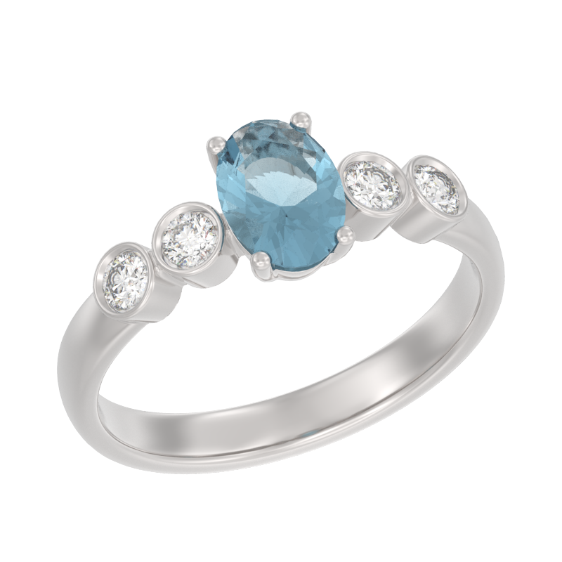 Кольцо из серебра с фианитом и с топазом Арина 1053211-01130-t 1053211-01130-t