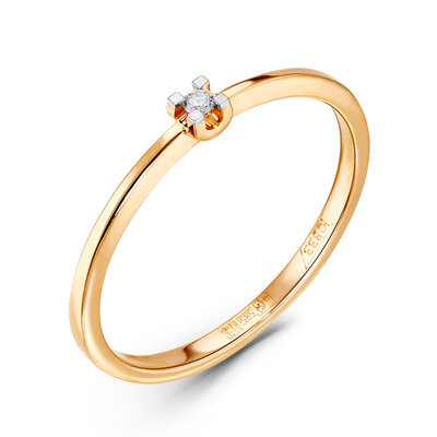 Кольцо из золота с бриллиантом ERA JEWELLERY 01-03010-01-001-0101 Кольцо из золота с бриллиантом ERA JEWELLERY 01-03010-01-001-0101 01-03010-01-001-0101