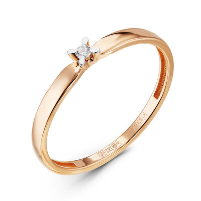Кольцо из золота с бриллиантом ERA JEWELLERY 01-03012-01-001-0101 Кольцо из золота с бриллиантом ERA JEWELLERY 01-03012-01-001-0101 01-03012-01-001-0101