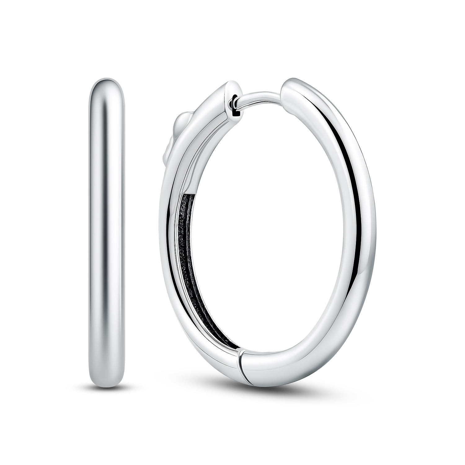 Серьги-конго из серебра Садко 01192-24-090101-00 01192-24-090101-00