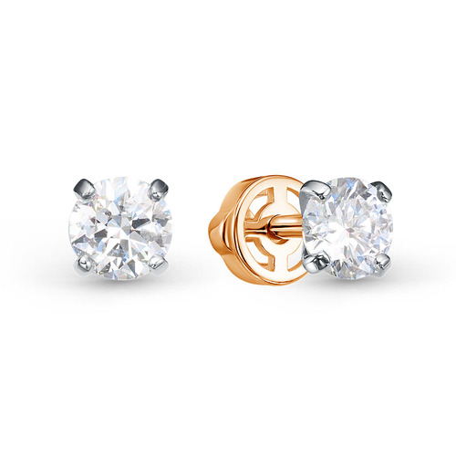 Серьги пусеты из золота с бриллиантом BUBLIK br2129640010 br2129640010