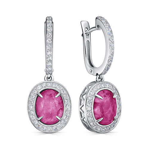 Серьги из серебра с фианитом KABAROVSKY 12-916-62300 12-916-62300