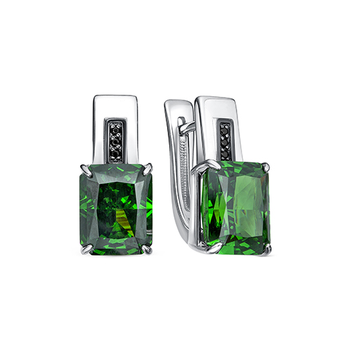 Серьги из серебра с фианитом KABAROVSKY 12-828-12689 12-828-12689