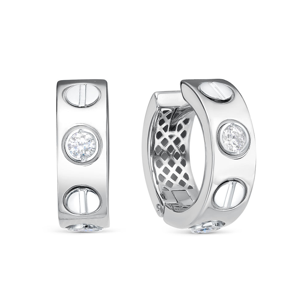 Серьги из серебра с фианитом BERGER с120383 с120383