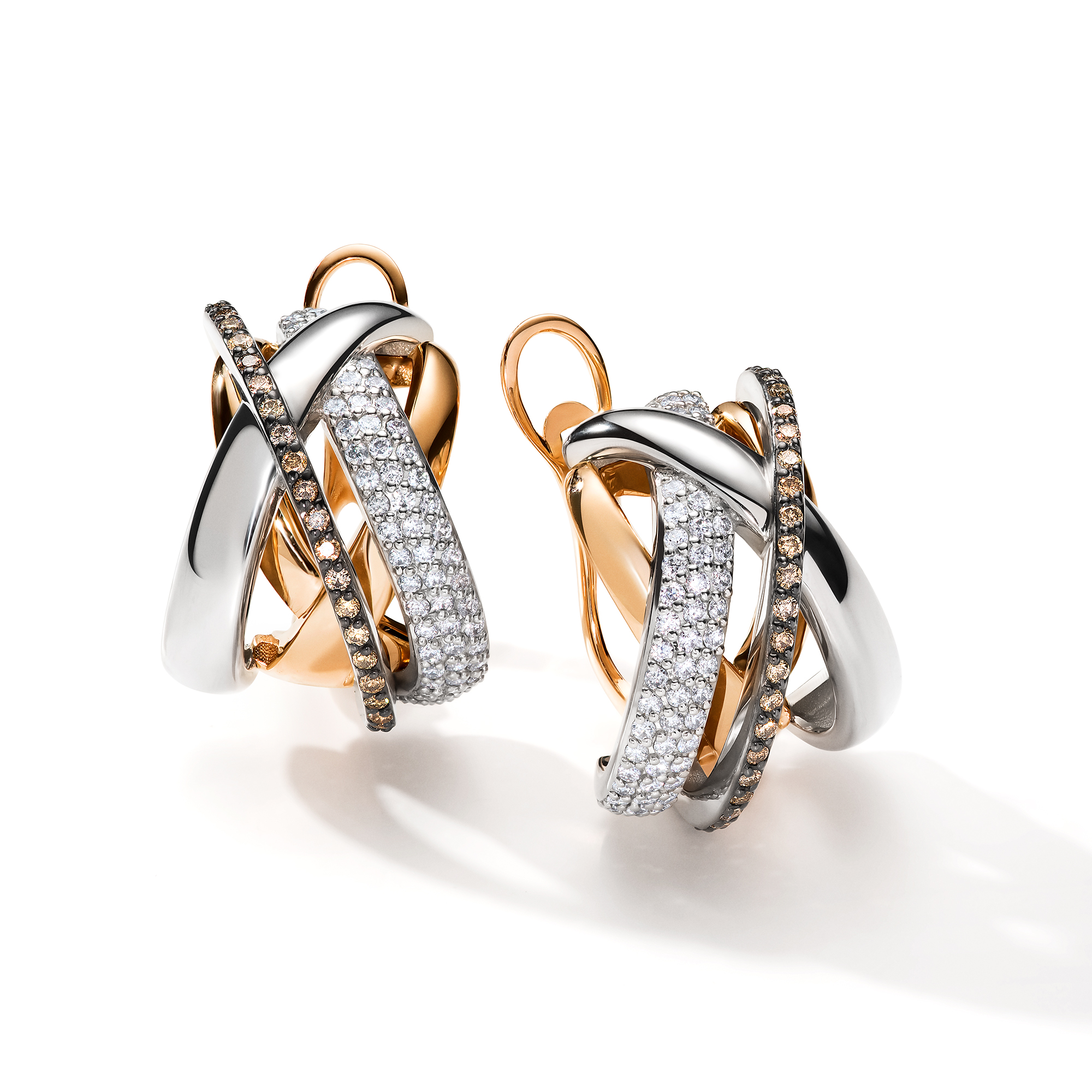 Серьги из золота с бриллиантом Алькор 25510-117 25510-117