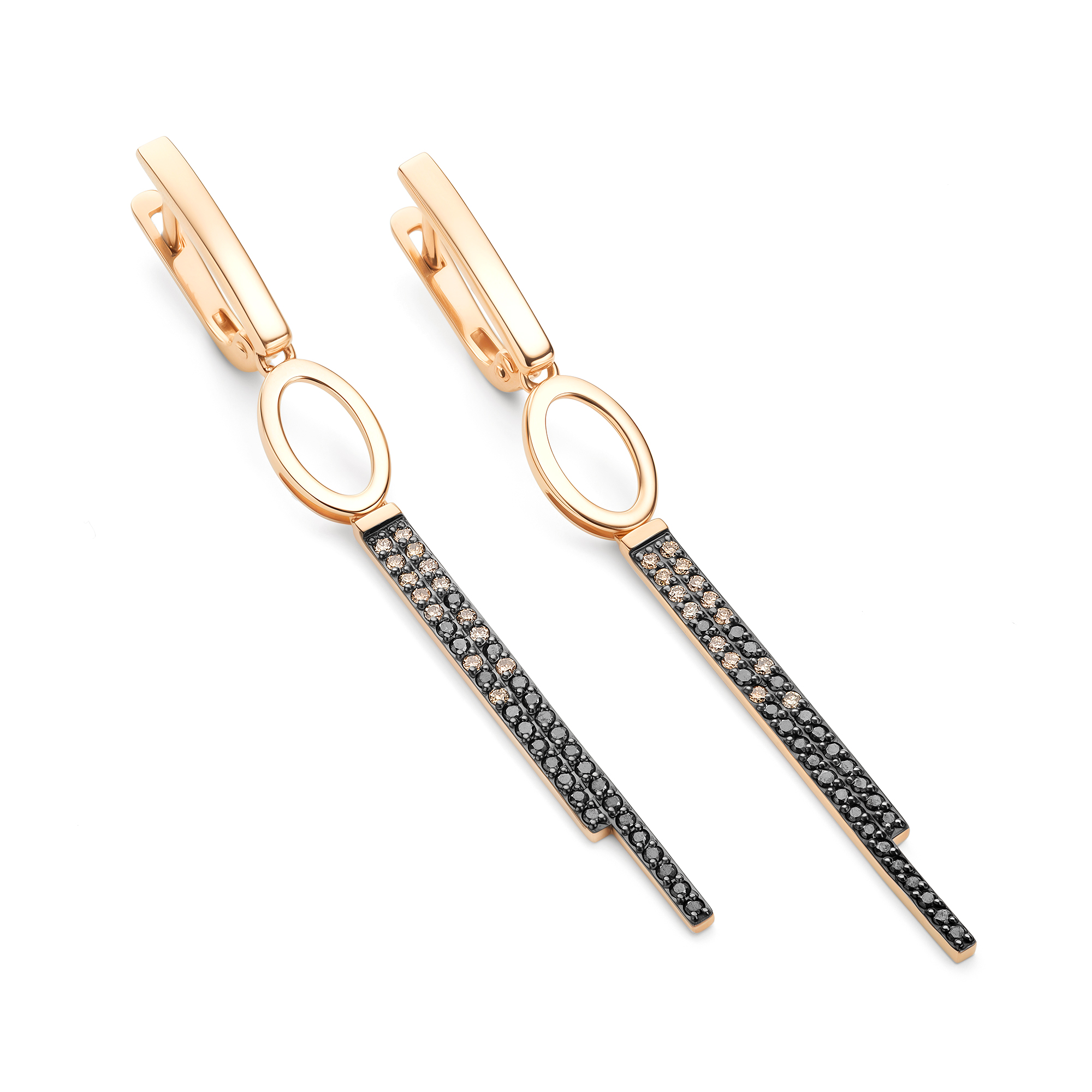 Серьги из золота с бриллиантом Алькор 26081-164 26081-164