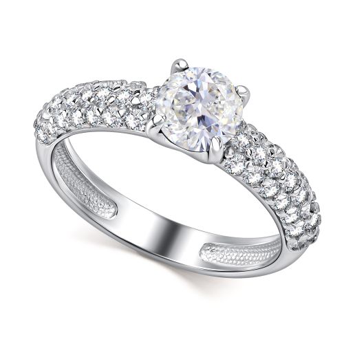 Кольцо из серебра с фианитом Алькор 01-1664/00гх-00 01-1664/00гх-00