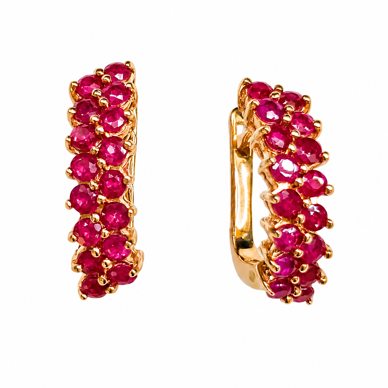 Серьги из золота с рубином Морион 5-5302кр 5-5302кр