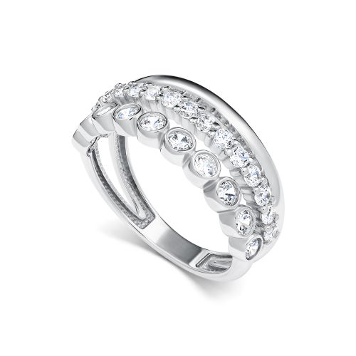 Кольцо из серебра с фианитом Алькор 01-5534/00кц-00 01-5534/00кц-00