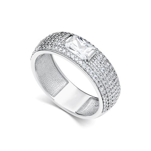 Кольцо из серебра с фианитом Алькор 01-5536/00кц-00 01-5536/00кц-00