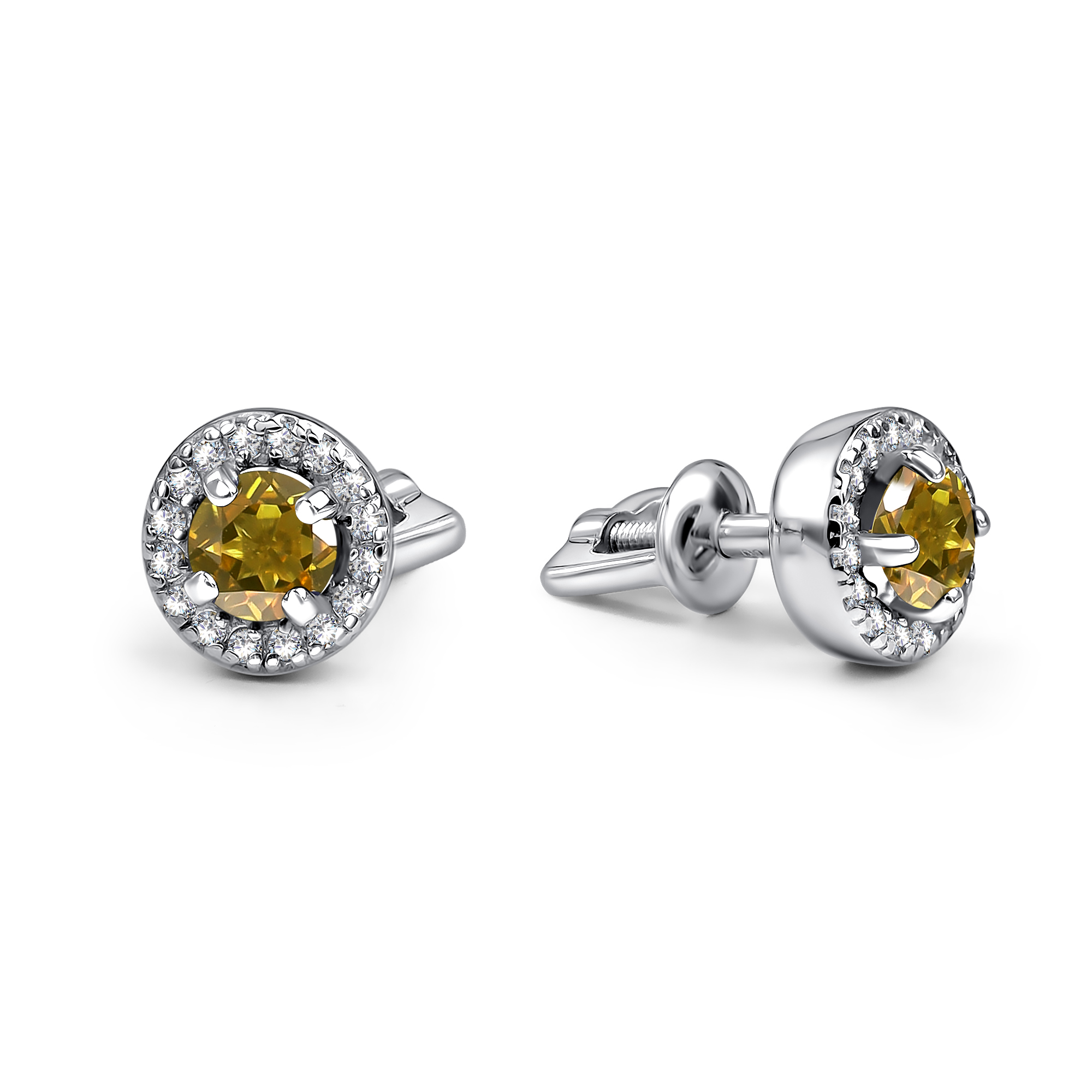 Серьги из серебра с фианитом Алькор 02-0293/00ст-00 02-0293/00ст-00