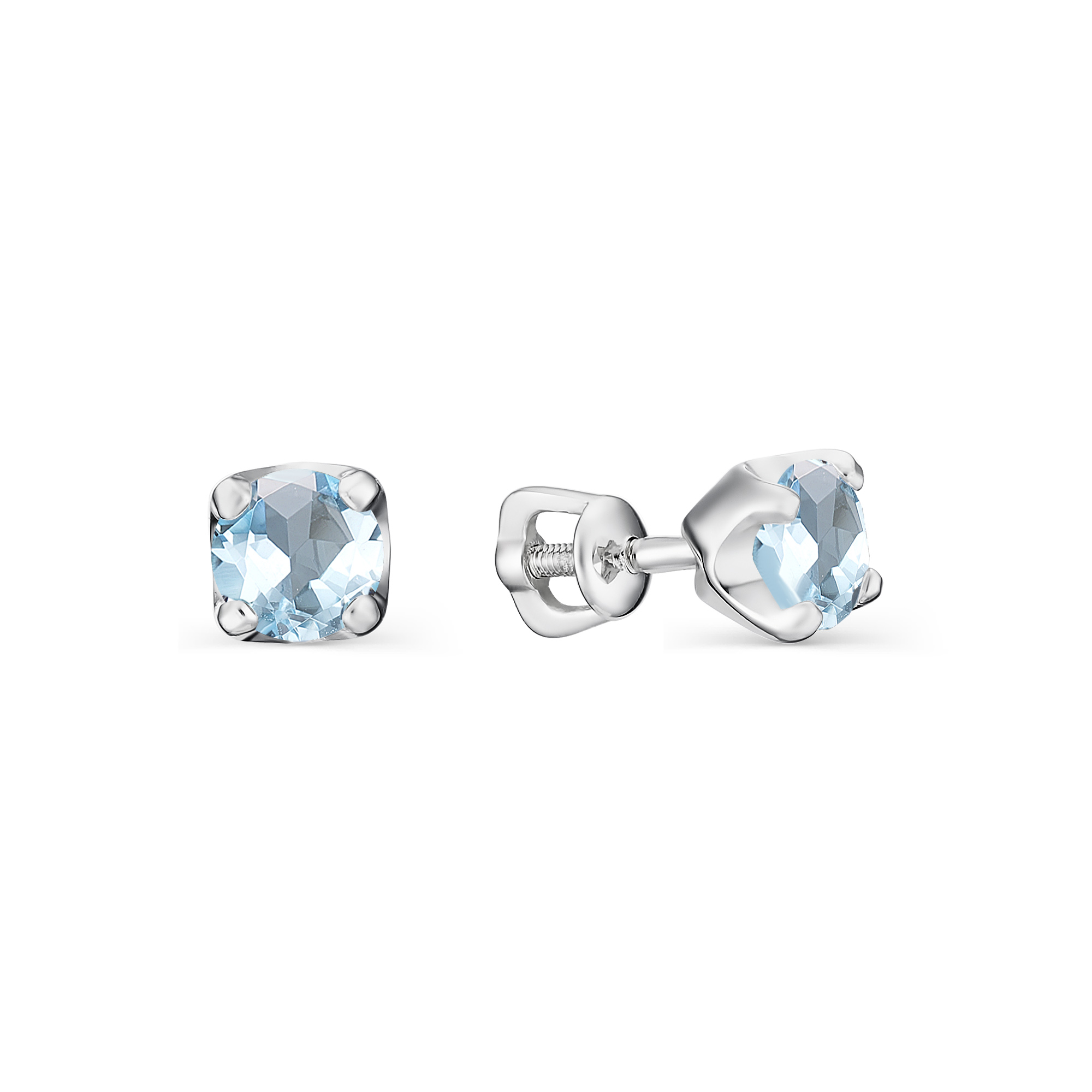 Серьги из серебра Алькор 02-0642/00тб-00 02-0642/00тб-00