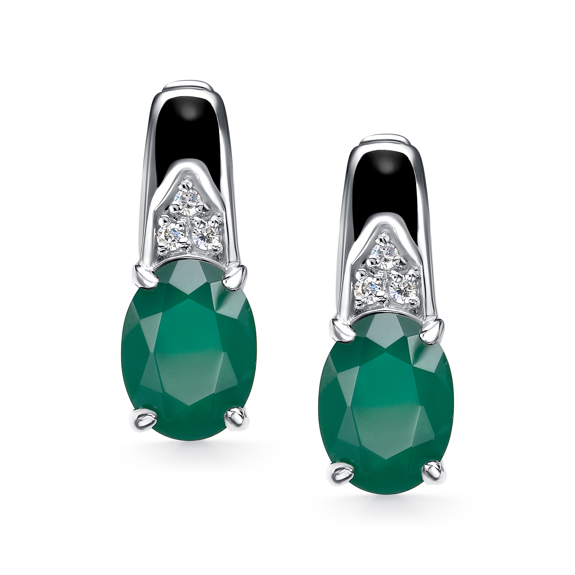 Серьги из серебра с фианитом Алькор 02-1459/0м35-00 02-1459/0м35-00