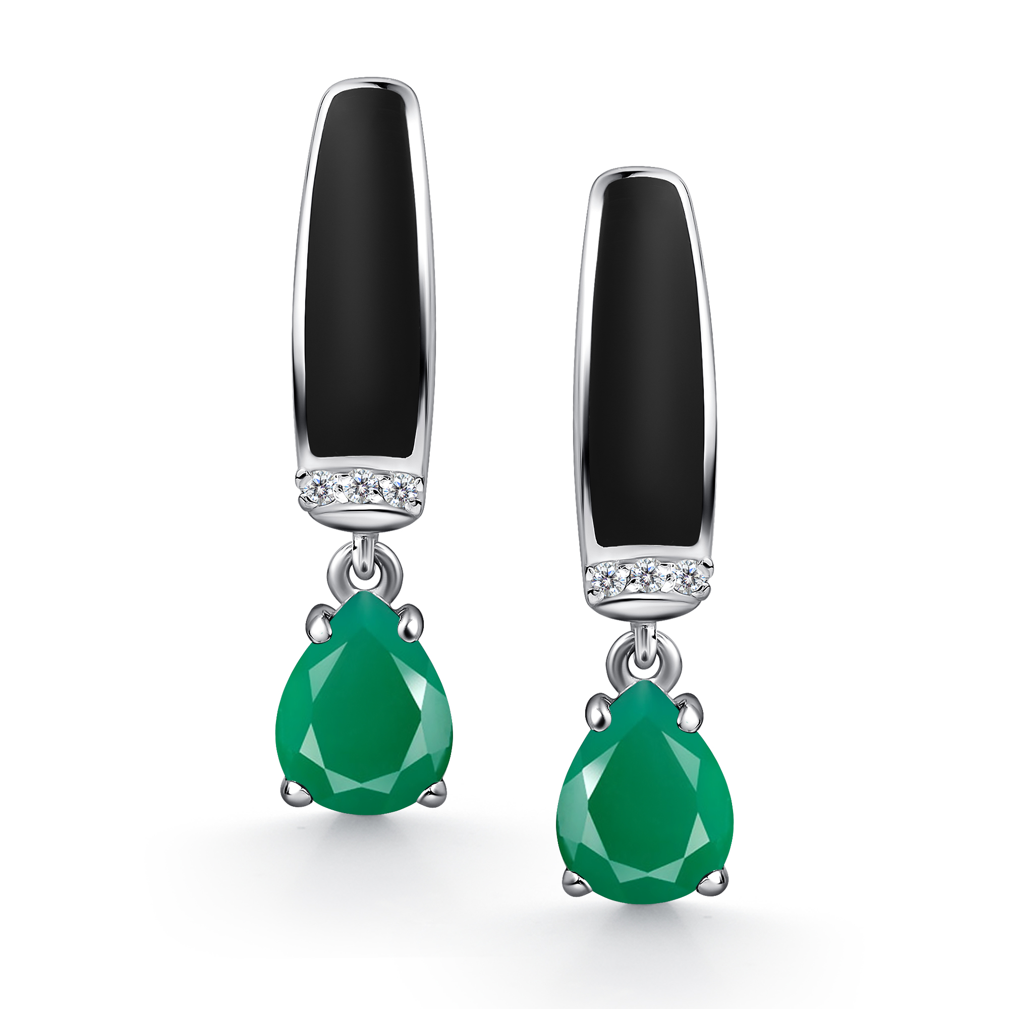 Серьги из серебра с фианитом Алькор 02-1460/0м35-00 02-1460/0м35-00