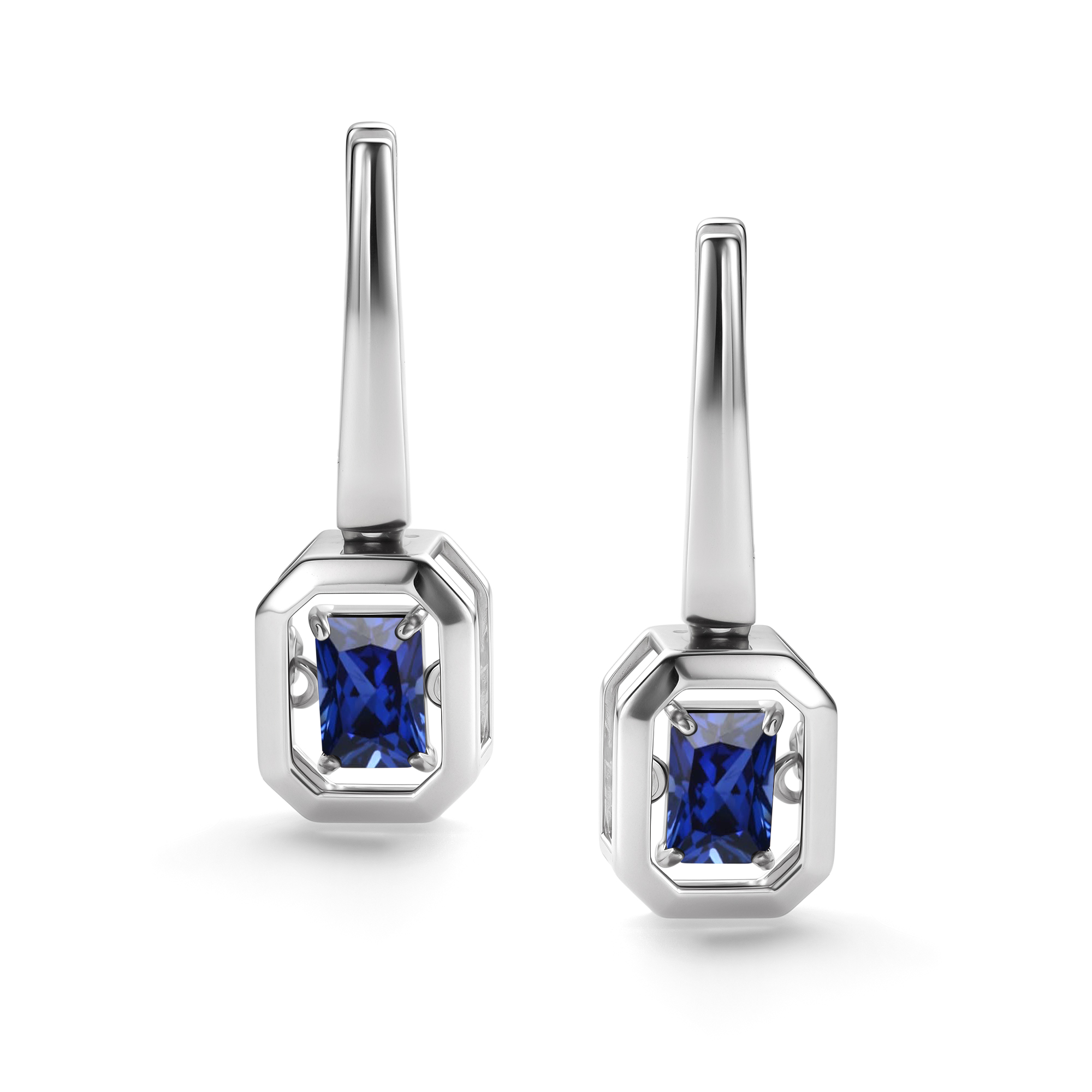 Серьги из серебра Алькор 02-4221/0гтс-00 02-4221/0гтс-00