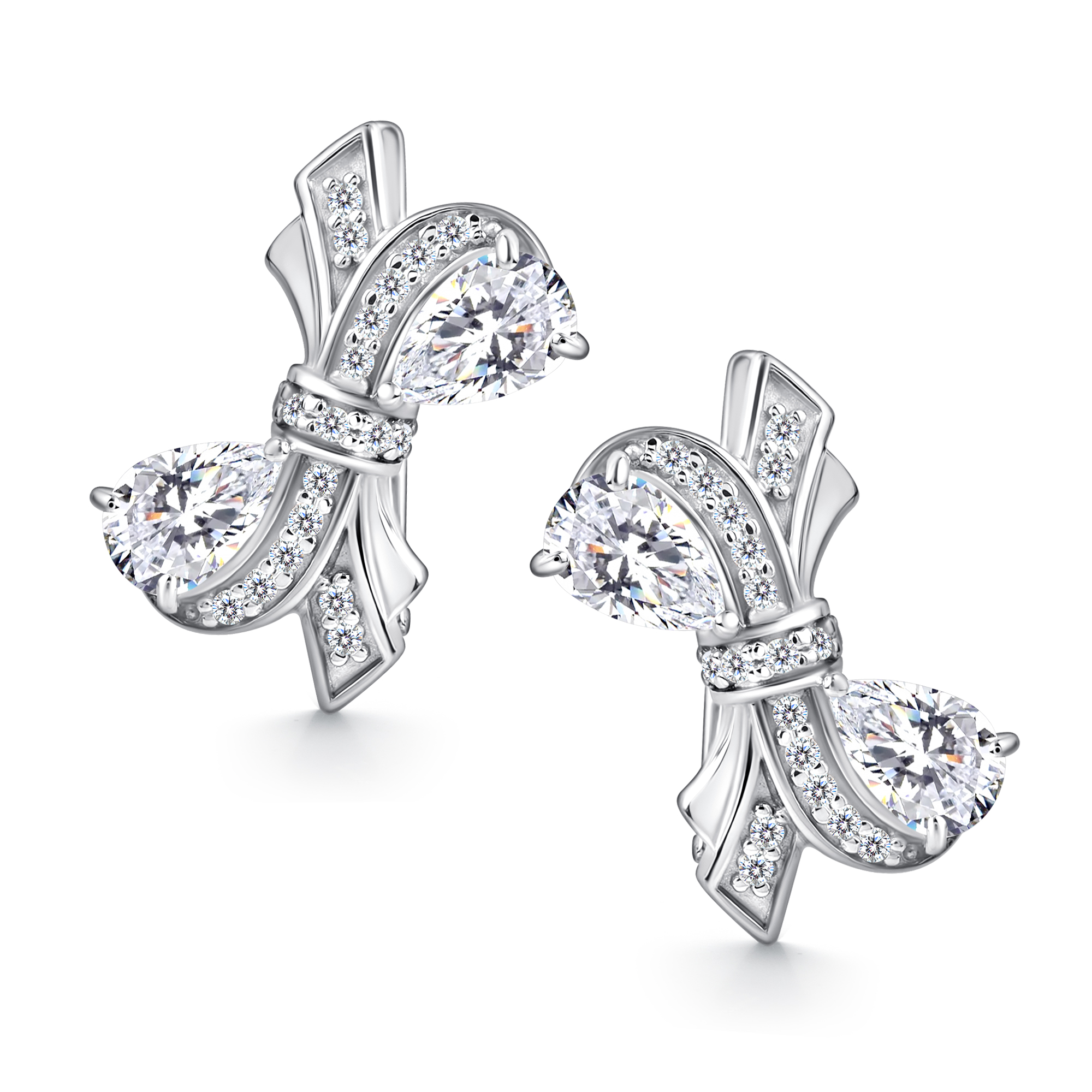 Серьги из серебра с фианитом Алькор 02-4551/00кц-00 02-4551/00кц-00