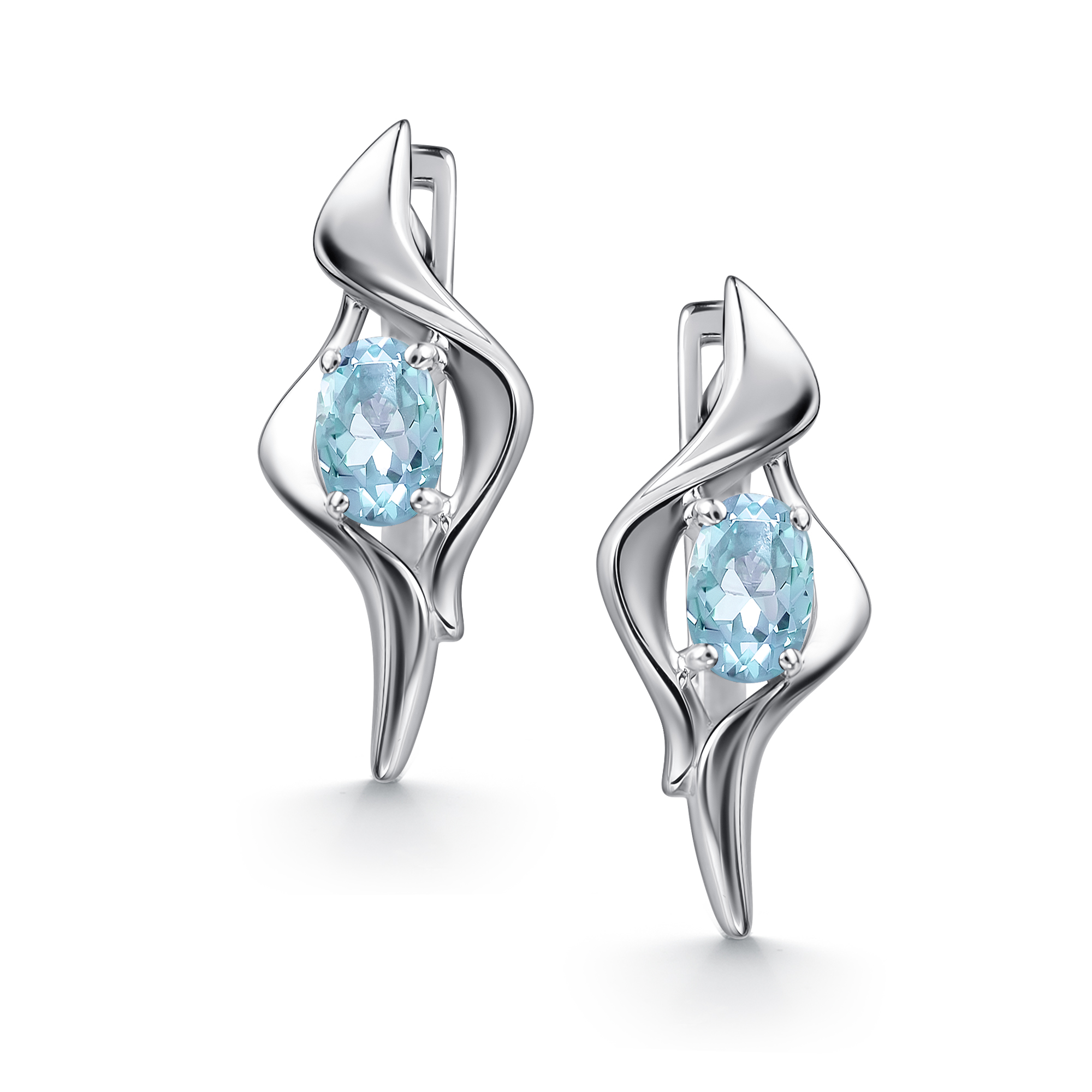 Серьги из серебра Алькор 02-4724/00тб-00 02-4724/00тб-00