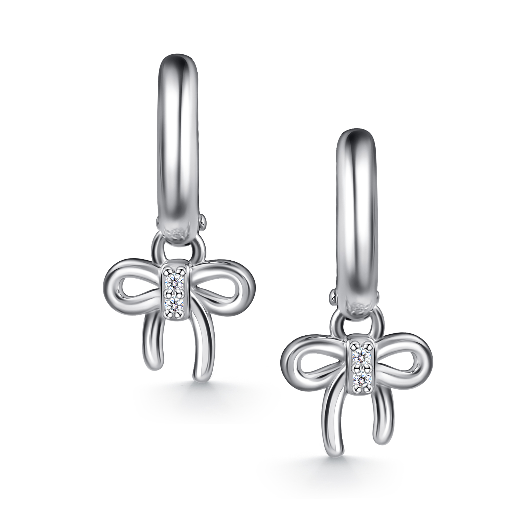 Серьги детские из серебра с фианитом Алькор 02-4784/00кц-00 02-4784/00кц-00