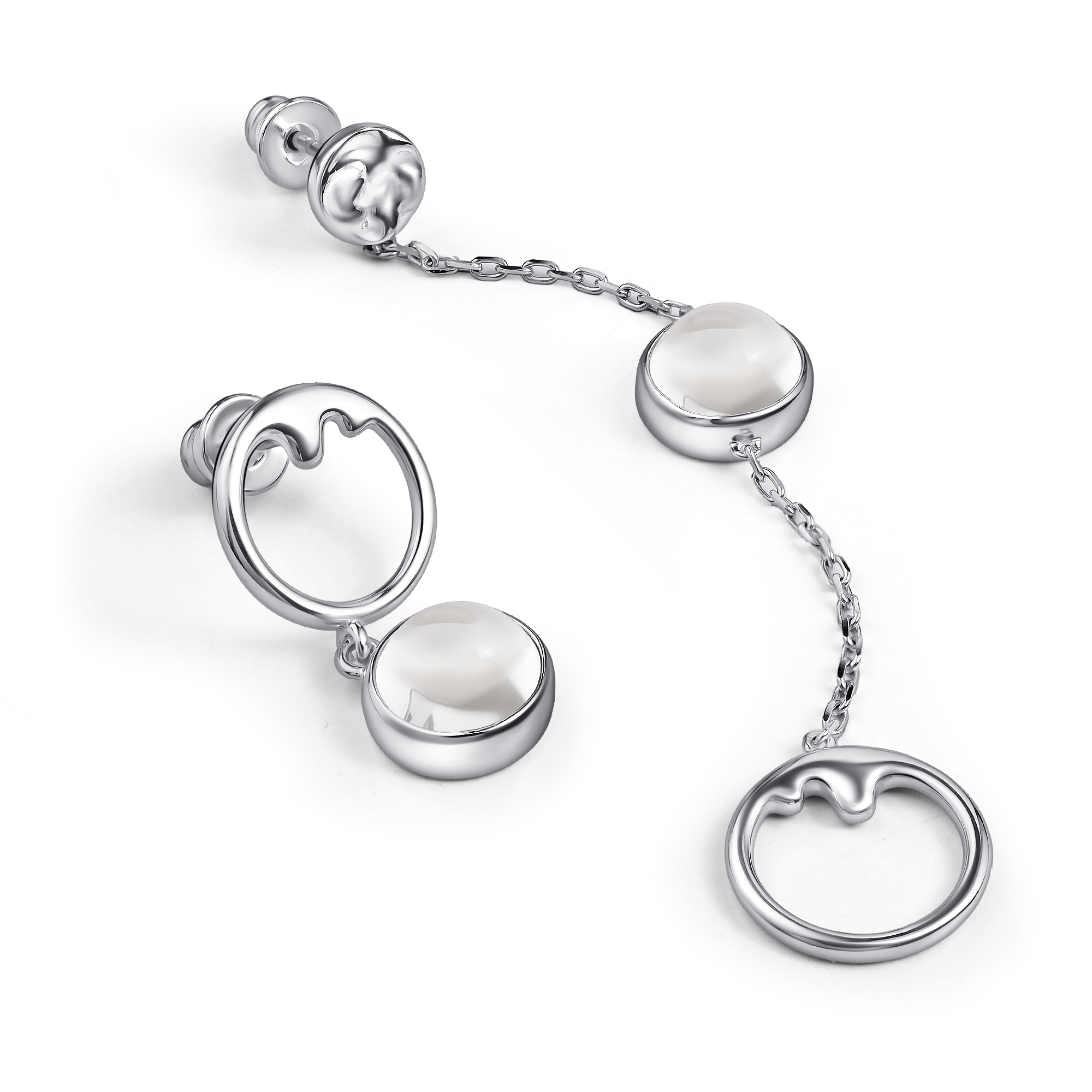 Серьги из серебра Алькор 02-4825/00гх-00 02-4825/00гх-00