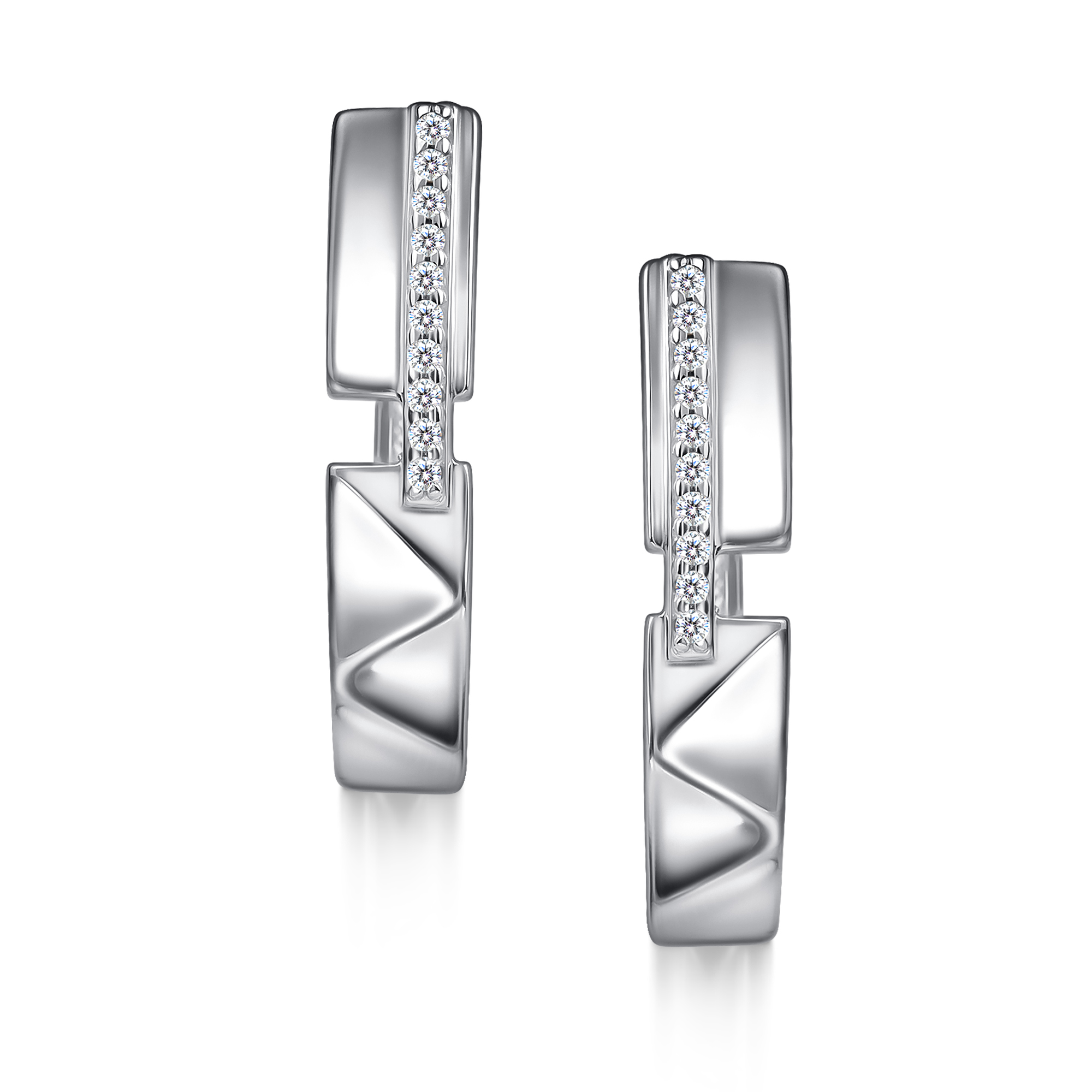 Серьги из серебра с фианитом Алькор 02-4838/00кц-00 02-4838/00кц-00