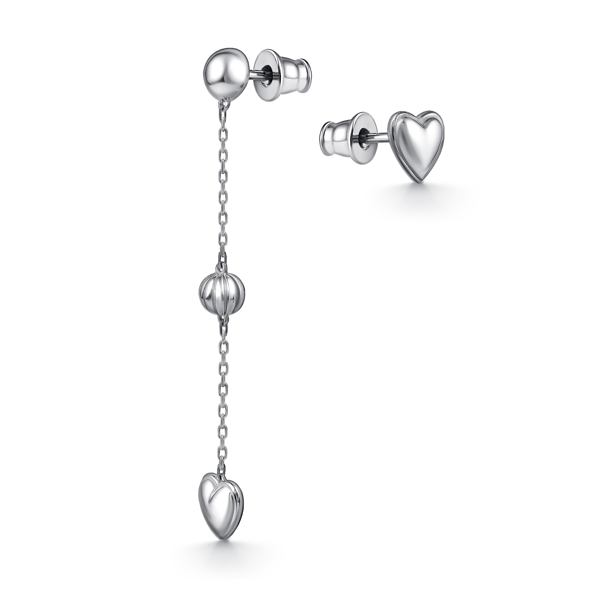 Серьги из серебра Алькор 02-4919/0000-00 02-4919/0000-00